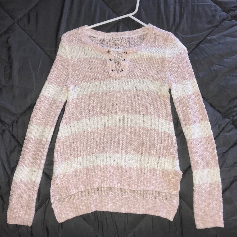Pink & White sweater from “Pink Republic”